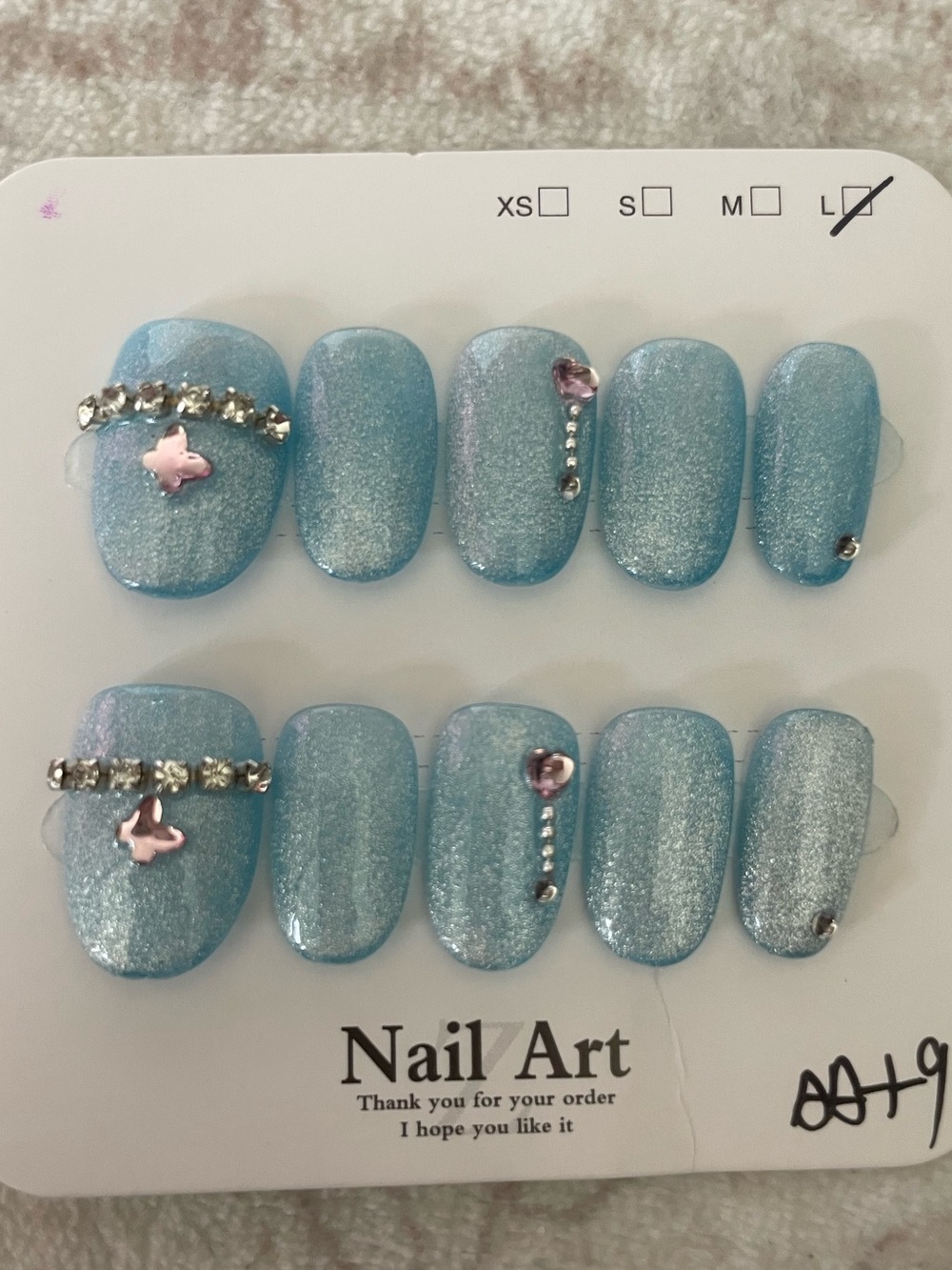 5 for $20! High Quality Press-On Nails in size medium